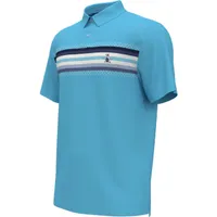 Men's Coastal Ombre Stripe Short Sleeve Polo