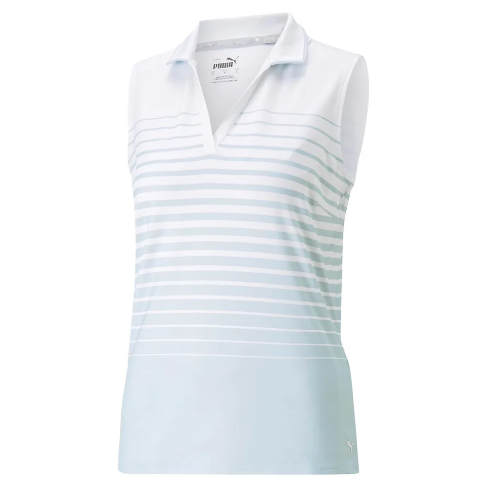 Women's MATTR Stripe Sleeveless Polo