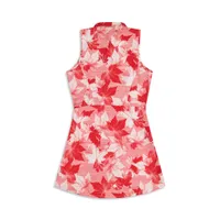 Women's Maple Leaf Natural Printed Sleeveless Dress