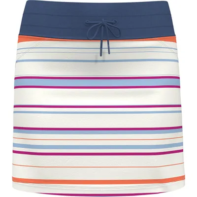 Women's Striped Drawstring Skort