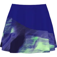 Women's Brushed Abstract Print Skort