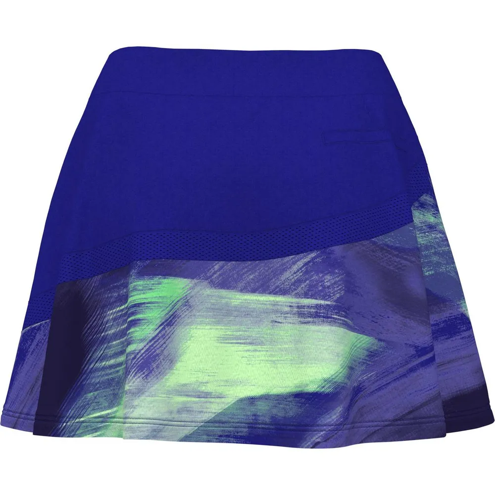 Women's Brushed Abstract Print Skort