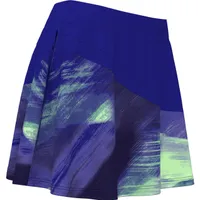 Women's Brushed Abstract Print Skort