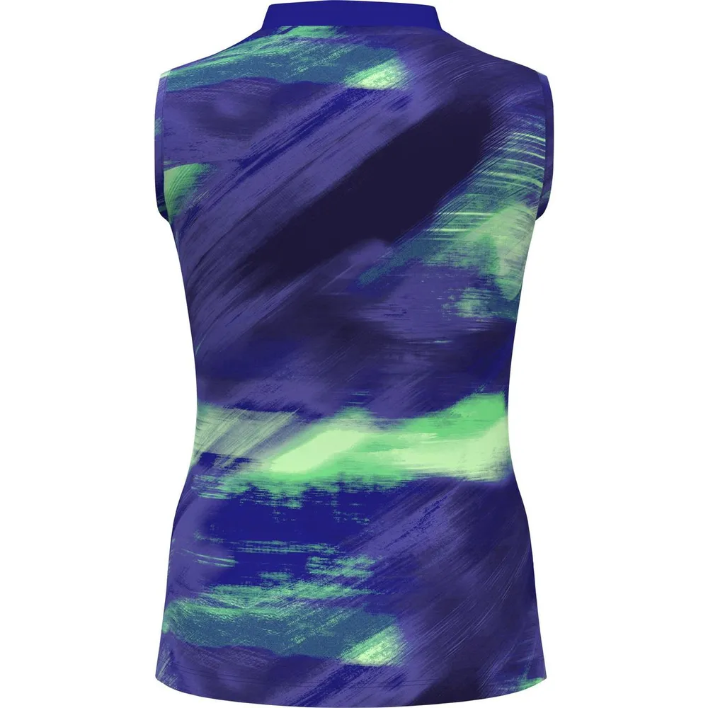 Women's Brushed Abstract Print Sleeveless Top