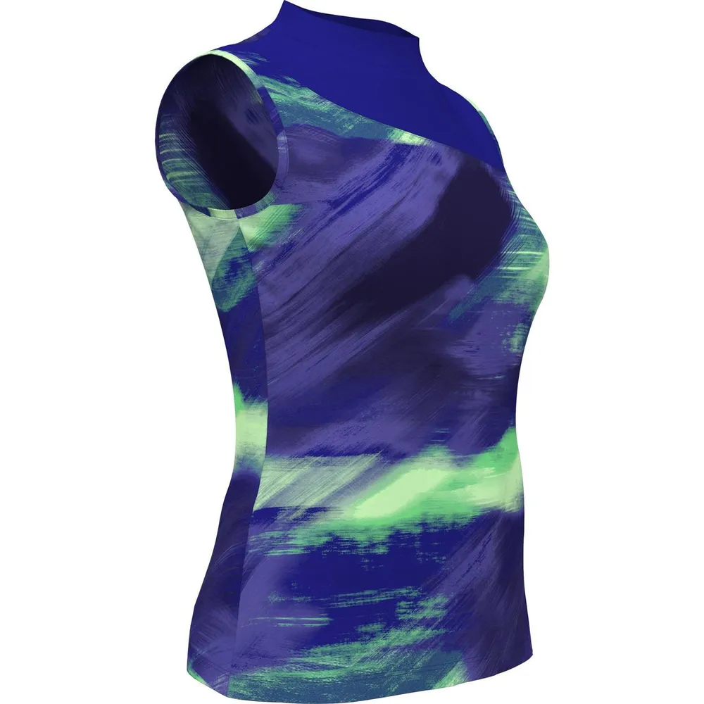 Women's Brushed Abstract Print Sleeveless Top