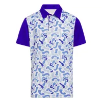 Boys Printed Short Sleeve Polo