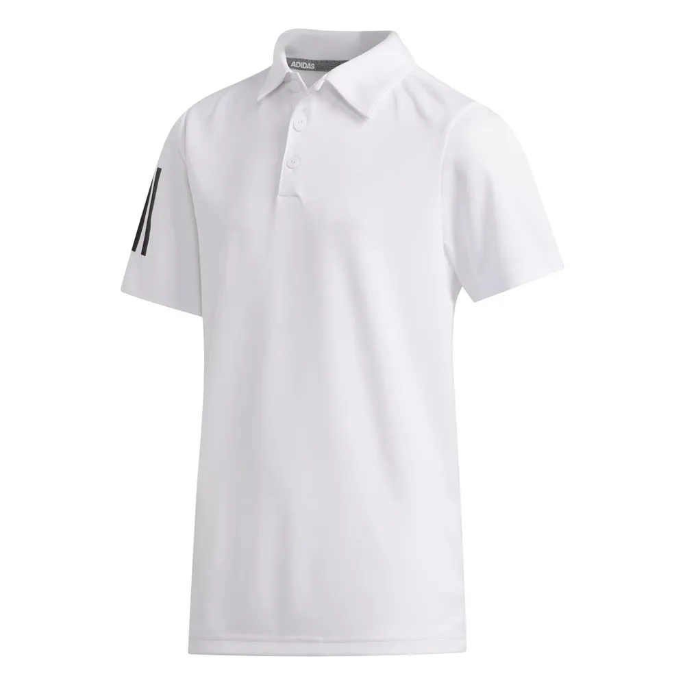 Boys 3-Stripe Short Sleeve Polo