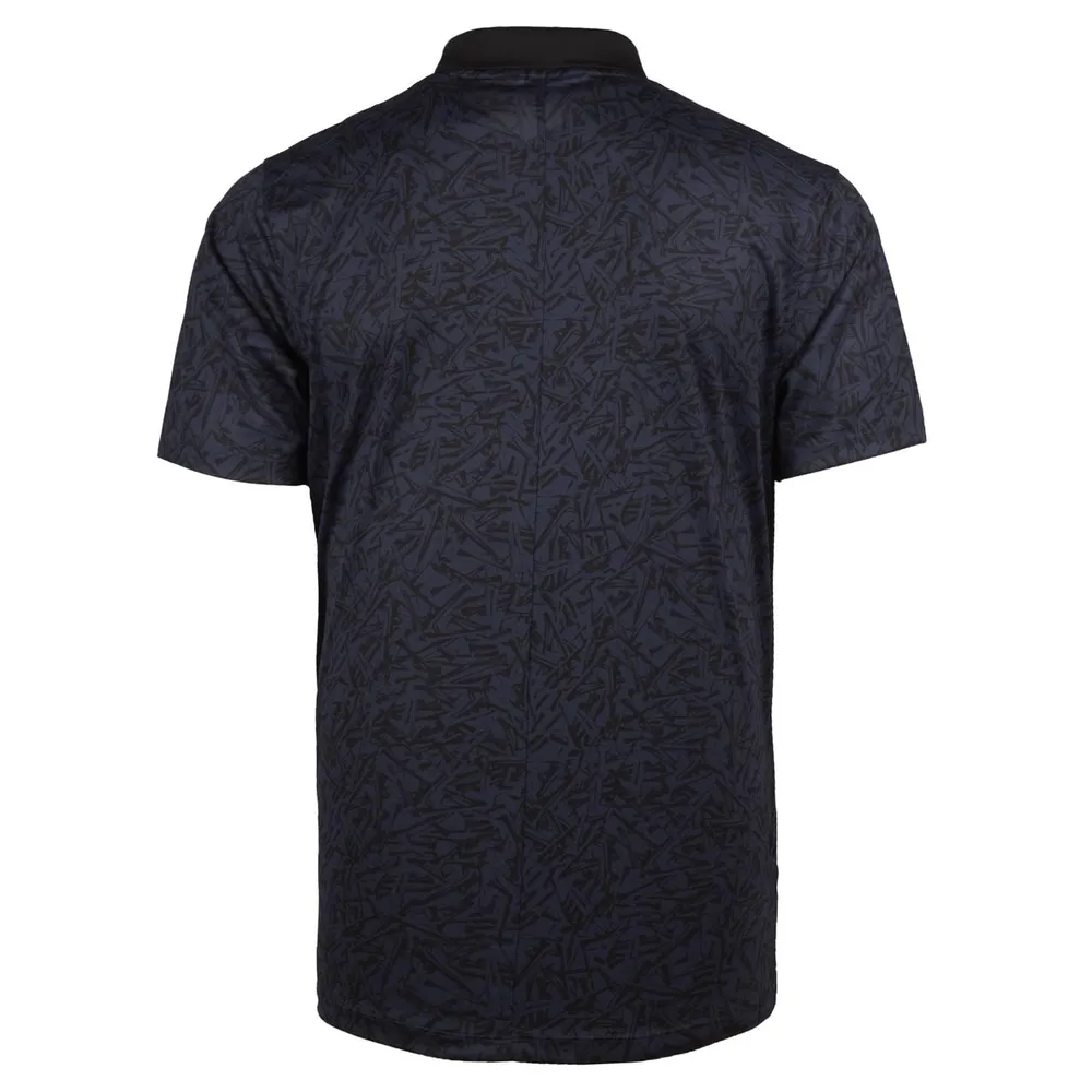 Men's Dri-FIT Victory Micro Print Short Sleeve Polo