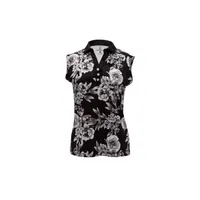 Women's Shadow Flower Sleeveless Polo