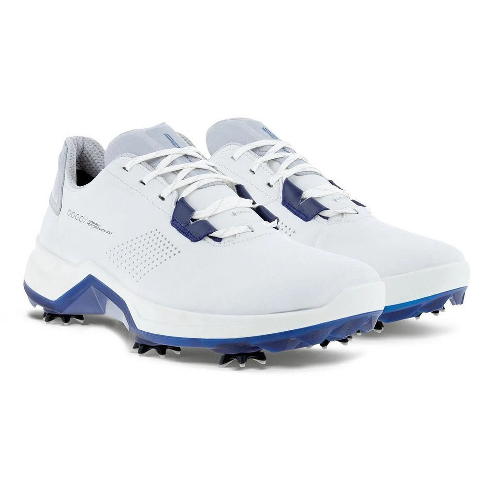 Men's BIOM G5 Spiked Golf Shoe - White/Blue