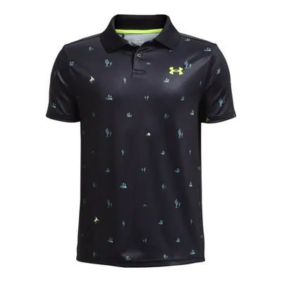 Boy's Performance Printed Short Sleeve Polo