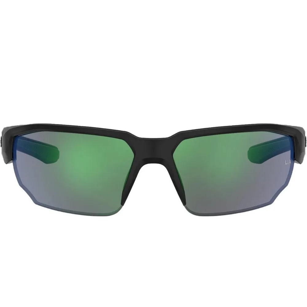 Blitzing Shiny Black/TUNED Blue-Green Golf Mirror Sunglasses