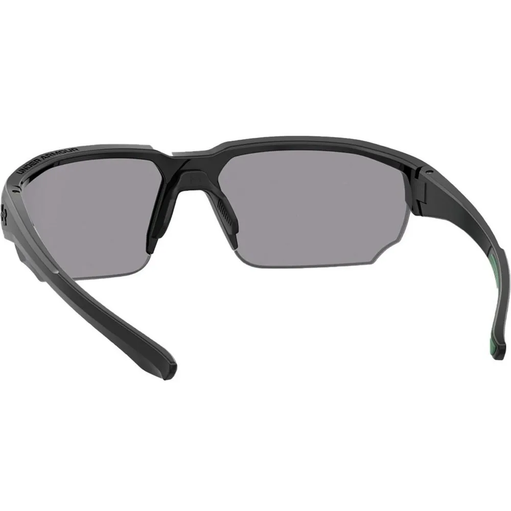 Blitzing Shiny Black/TUNED Blue-Green Golf Mirror Sunglasses