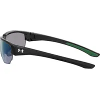 Blitzing Shiny Black/TUNED Blue-Green Golf Mirror Sunglasses