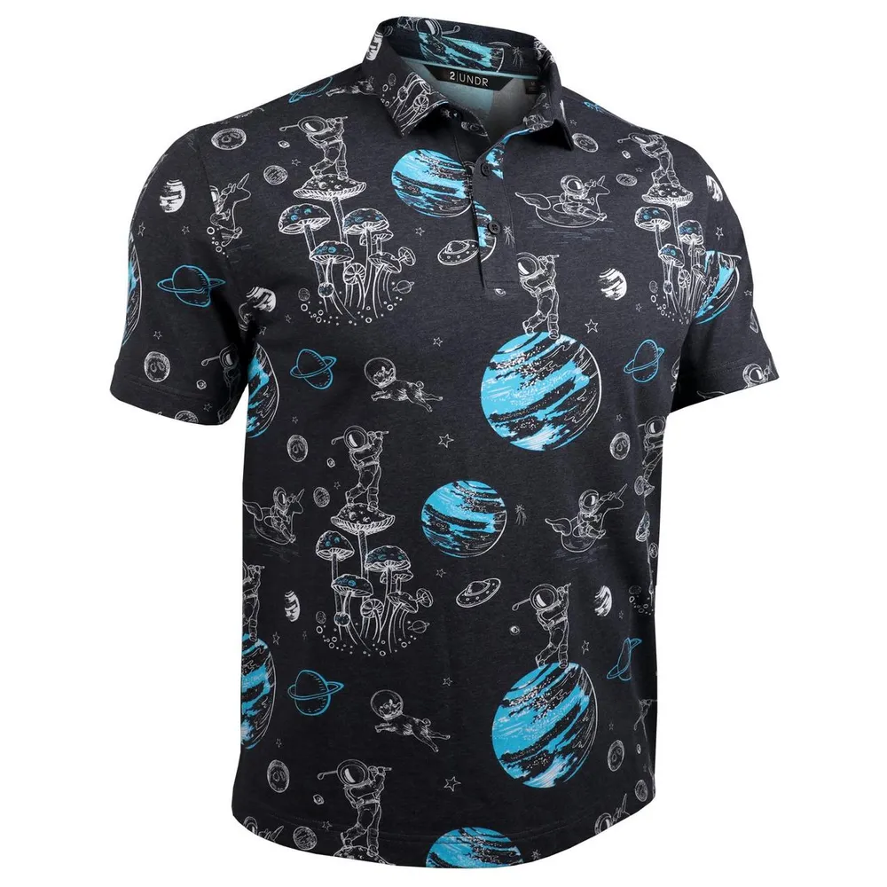 Men's Space Golf Short Sleeve Polo