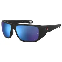 Attack 2 Matte Black-USA/ML Blue Mirror ANSI Sunglasses