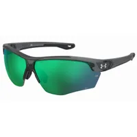 Yard Dual Mt Transparent Pitch Grey/Emerald ML Mirror Sunglasses