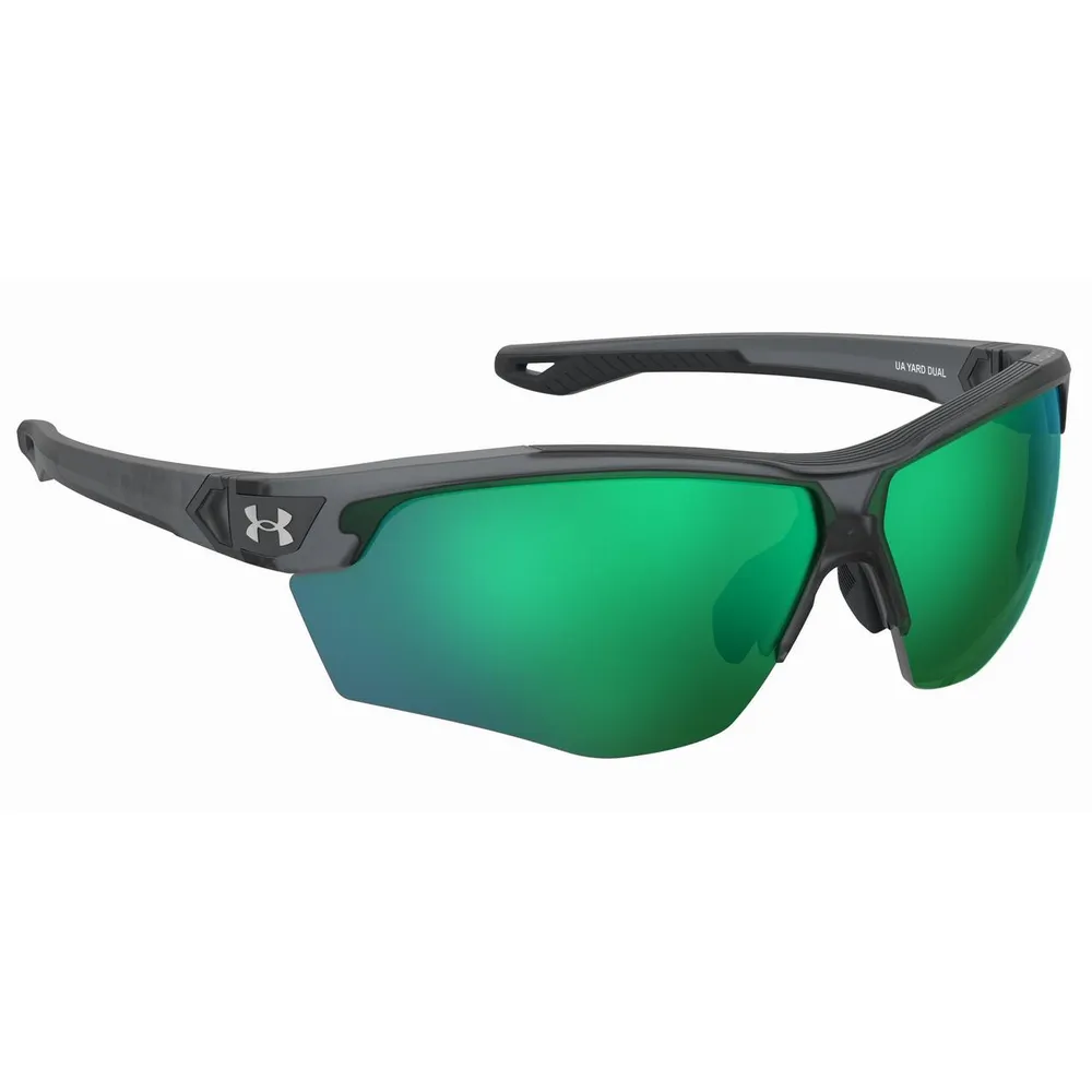 Yard Dual Mt Transparent Pitch Grey/Emerald ML Mirror Sunglasses