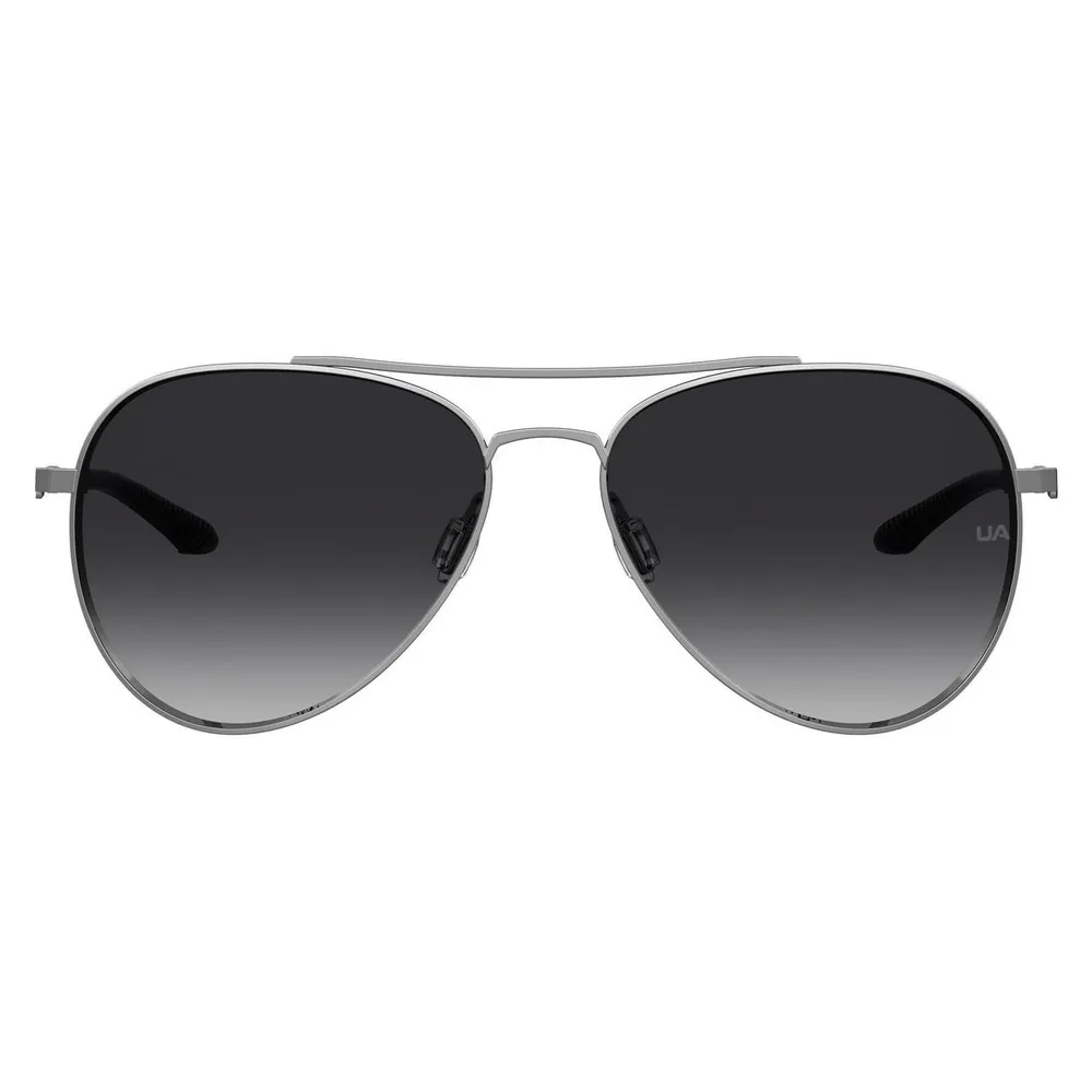 Unisex Instinct Shiny Dark Ruthenium/Grey Polarized Sunglasses