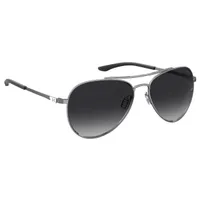 Unisex Instinct Shiny Dark Ruthenium/Grey Polarized Sunglasses