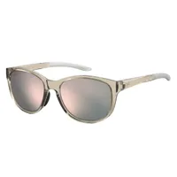 Women's Breathe Transparent Grey/Rose Gold Mirror Sunglasses