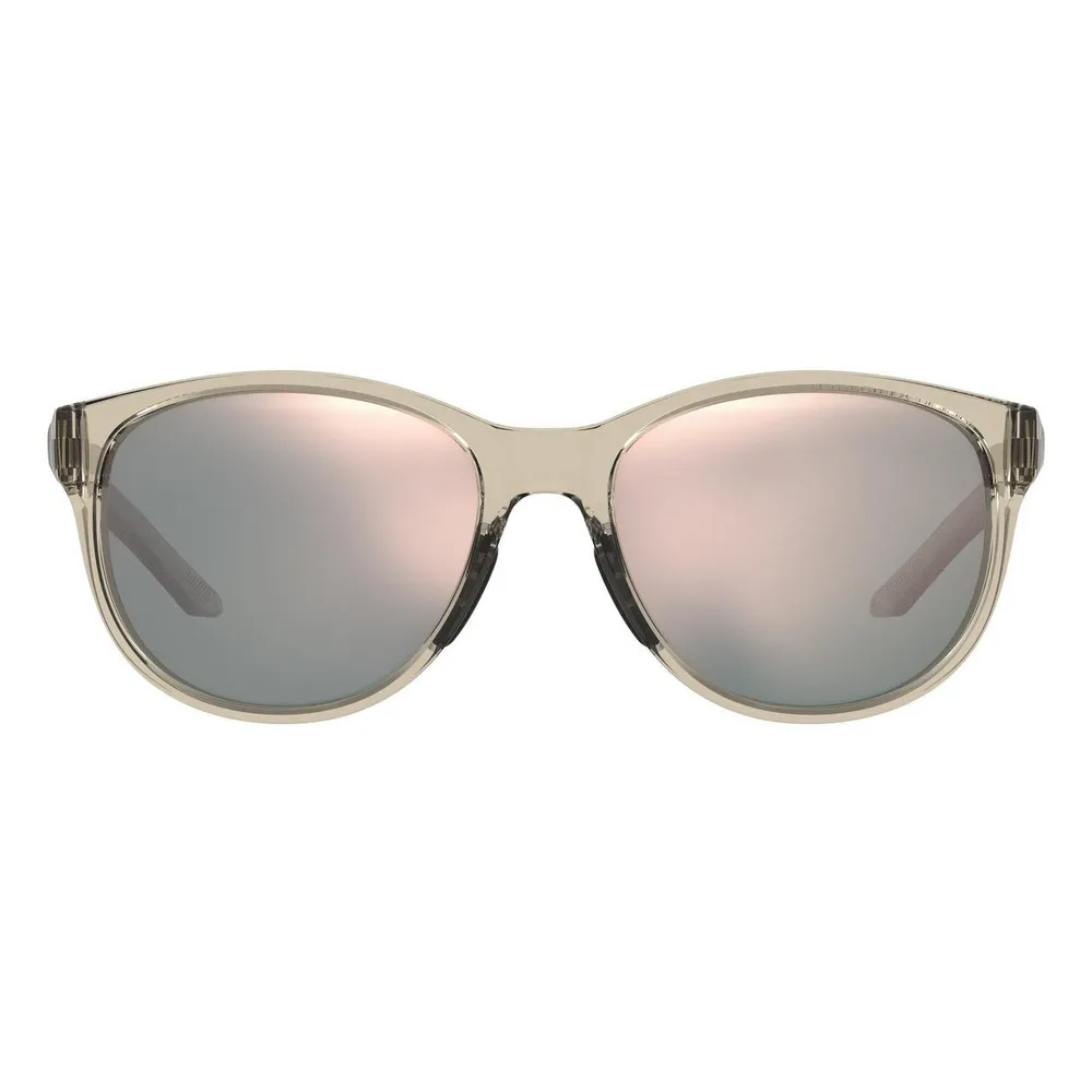 Women's Breathe Transparent Grey/Rose Gold Mirror Sunglasses