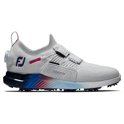 Men's HyperFlex BOA Spiked Golf Shoe - White/Blue/Purple