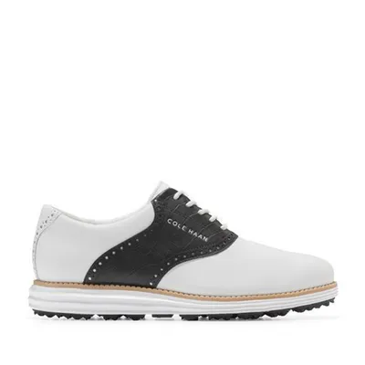 Men's Original Grand Saddle Spikeless Golf Shoe - White/Black