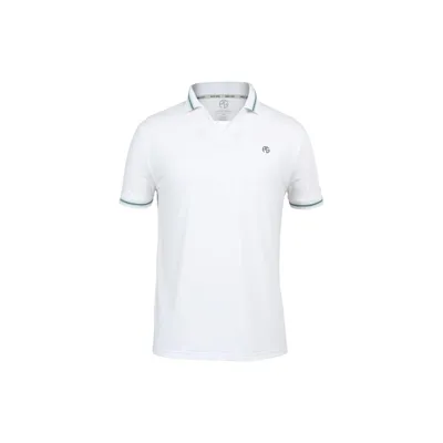 Men's Solid Striped Collar Short Sleeve Polo