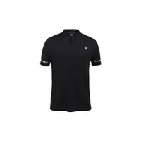 Men's Solid Henley Collar Short Sleeve Polo