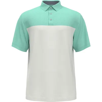 Men's Airflux Colour Block Short Sleeve Polo