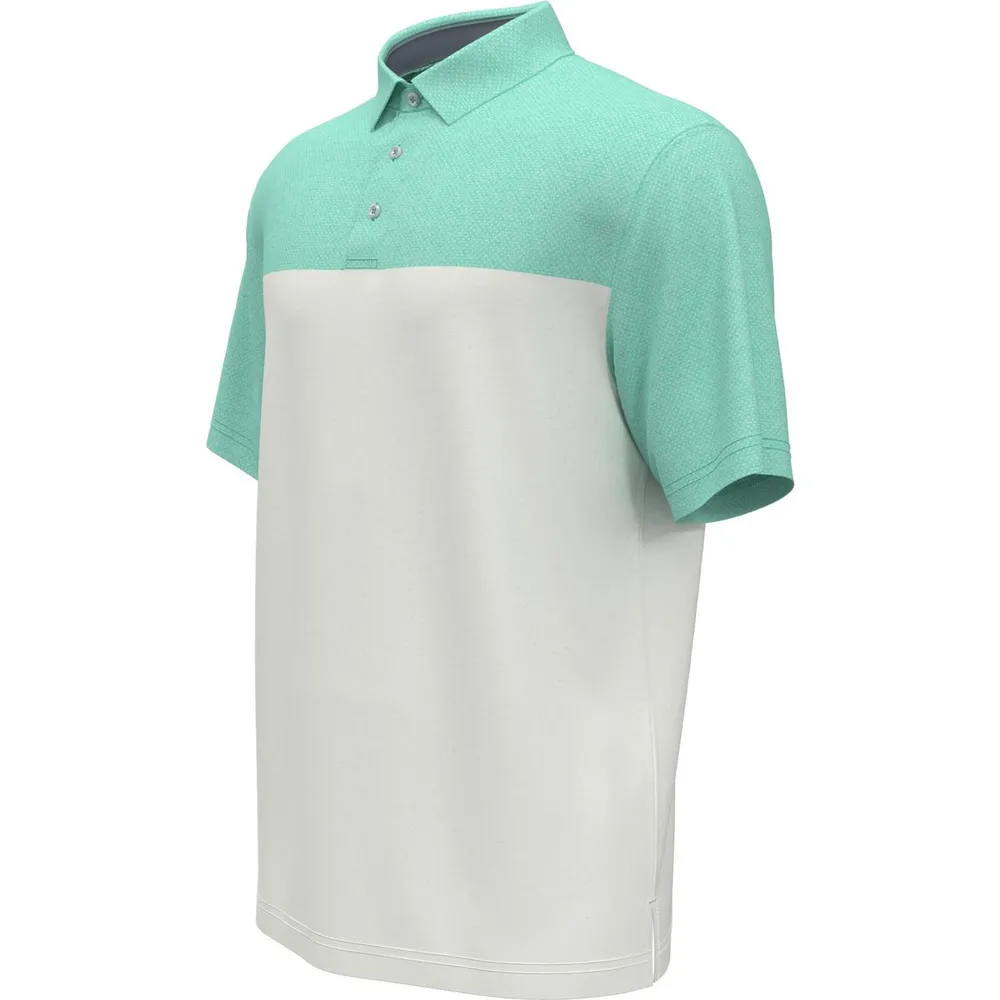 Men's Airflux Colour Block Short Sleeve Polo