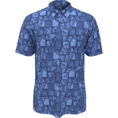 Men's Eco Photoreal Tropical Short Sleeve Polo