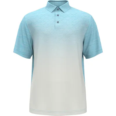 Men's Ombre Print Short Sleeve Polo