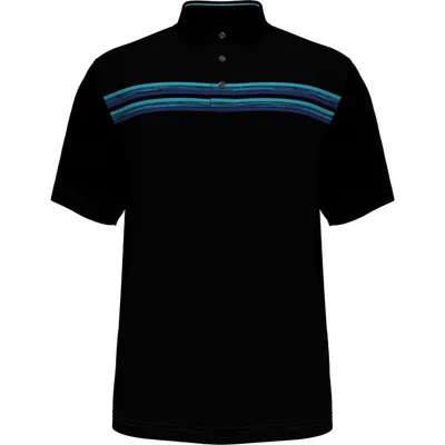 Men's Chest Stripe Short Sleeve Polo