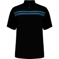 Men's Chest Stripe Short Sleeve Polo