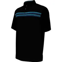 Men's Chest Stripe Short Sleeve Polo