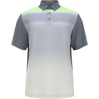 Men's Blocked Print Short Sleeve Polo