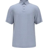 Men's Airflux Cut Out Geo Print Short Sleeve Polo