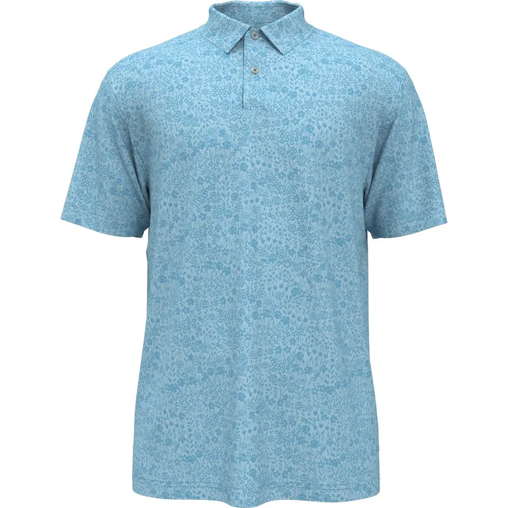 Men's Micro Floral Short Sleeve Polo