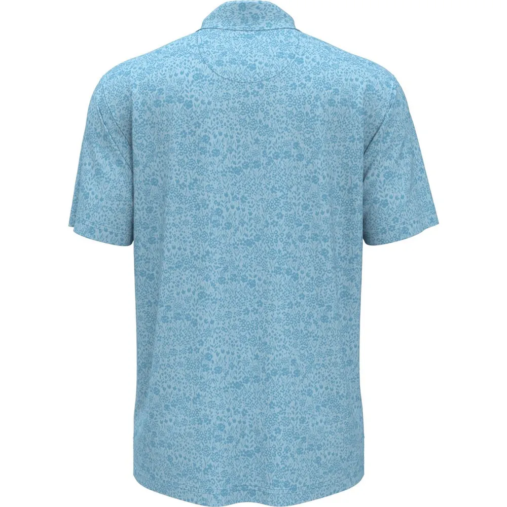 Men's Micro Floral Short Sleeve Polo