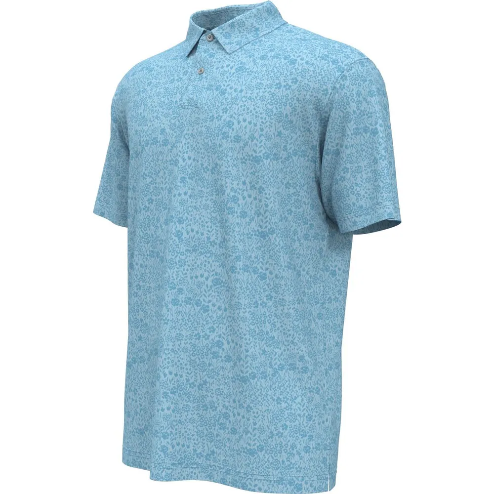 Men's Micro Floral Short Sleeve Polo