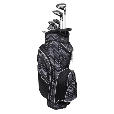 Women's Erinn 11-Piece Cart Bag Package Set with Graphite Shafts- Chevron