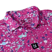 Men's Paint Splatter Short Sleeve Polo