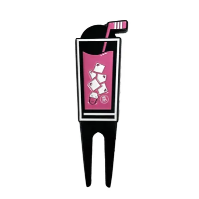 Pink Whitney Rocks Glass Divot Tool