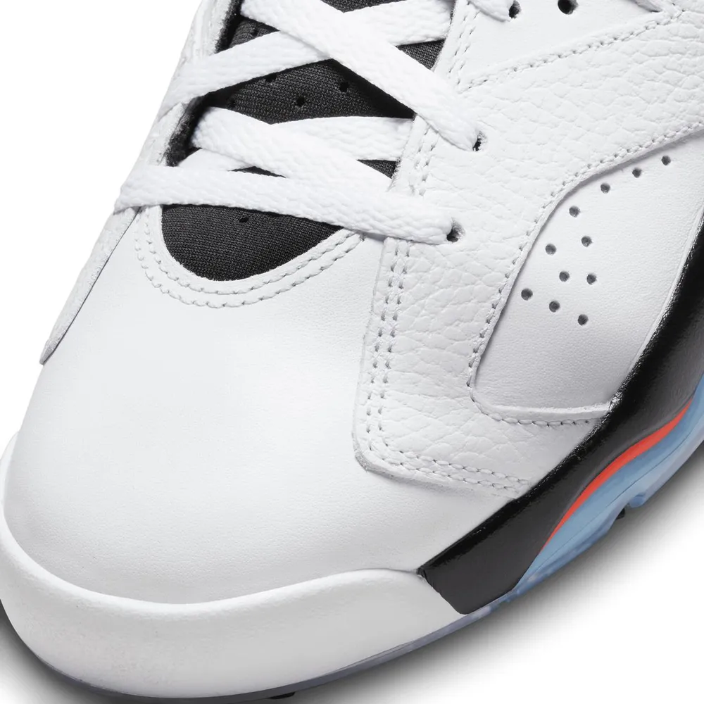 Air Jordan Retro 6 G Spiked Golf Shoe-White/Black/Red