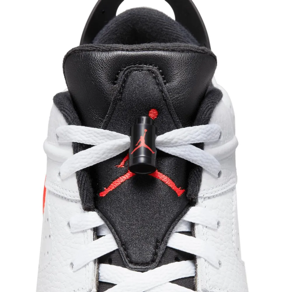 Air Jordan Retro 6 G Spiked Golf Shoe-White/Black/Red