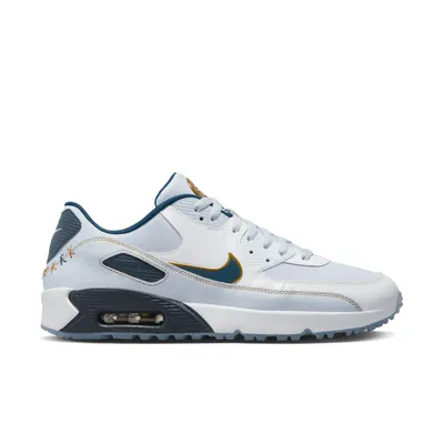 Air Max 90 G NRG Spikeless Golf Shoe-Gold/Navy/White