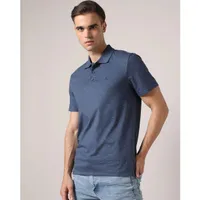 Men's Smooth Cotton Mini Dash Short Sleeve Polo