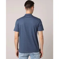 Men's Smooth Cotton Mini Dash Short Sleeve Polo